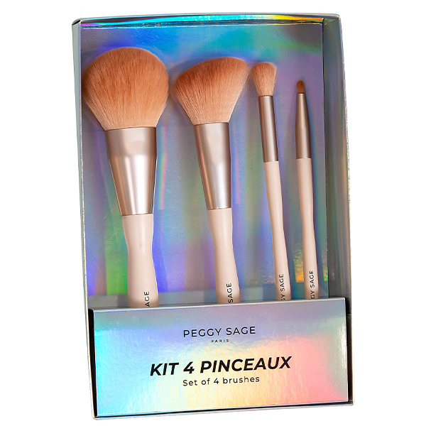 Kit de 4 Pinceaux de Maquiilage Peggy Sage