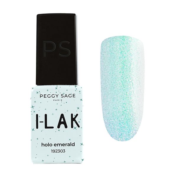 Vernis semi-permanent I-LAK 2303 Holo Emerald Peggy Sage 5ml