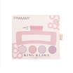 Pack de 4 Pinces à cheveux King Size Blush Framar