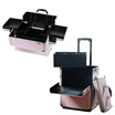 Valise alu strass rose