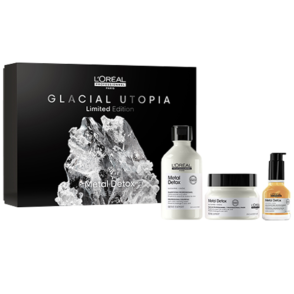 Coffret Metal Detox Glacial Utopia Édition Limitée L'Oréal Professionnel