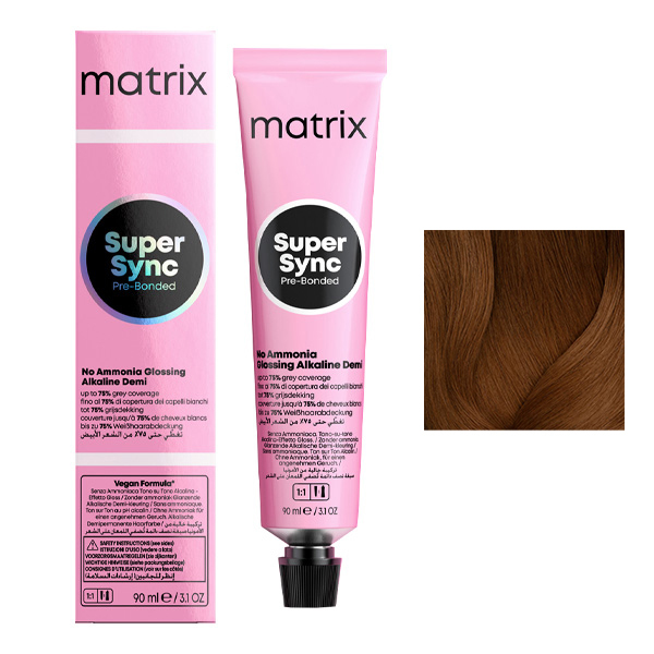 Coloration Ton sur Ton Super Sync N°6G Blond Foncé Doré Matrix 90ml