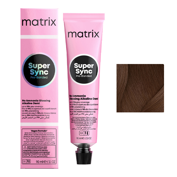 Coloration Ton sur Ton Super Sync N°6NN Blond Foncé Naturel Profond Matrix 90ml