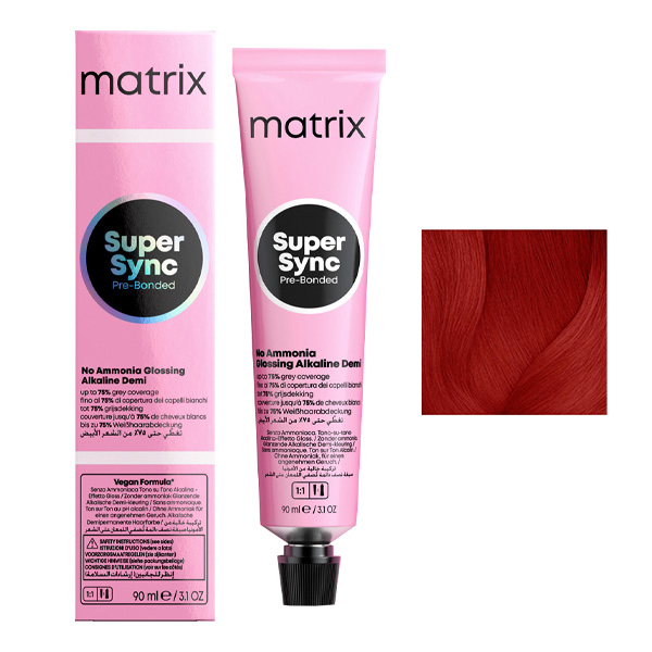 Coloration Ton sur Ton Super Sync N°HDRR Haute Définition Rouge Intense Matrix 90ml