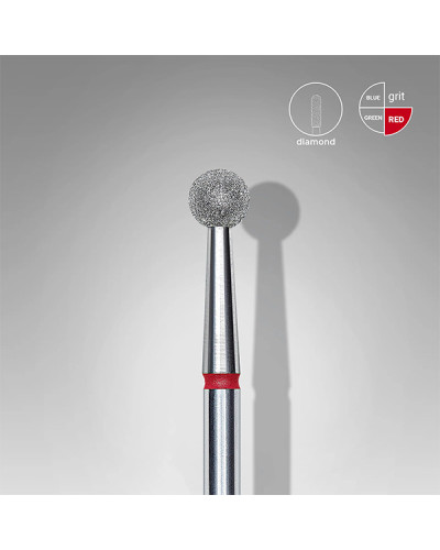 Embout Diamant Boule Rouge 4mm Staleck