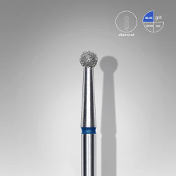 Embout Diamant Boule Bleu 2.7mm Staleks