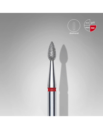 Embout Diamant Goutte Rouge 2.3mm Staleks