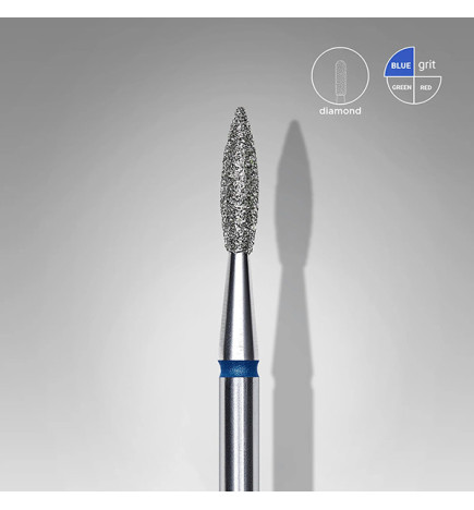 Embout Diamant Flamme Bleu 2.1mm