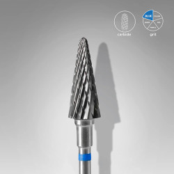 Embout Carbure Cône Bleu 6mm Staleks