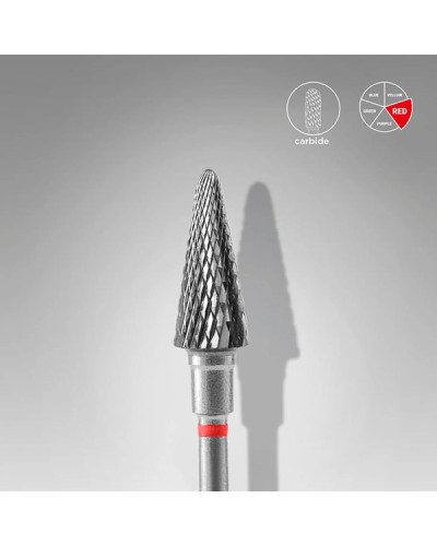 Embout Carbure Cône Rouge 6mm Staleks