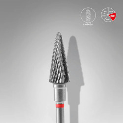 Embout Carbure Cône Rouge 6mm Staleks