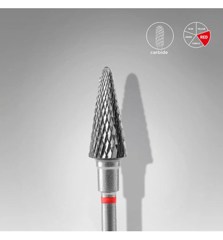 Embout Carbure Cône Rouge 6mm Staleks
