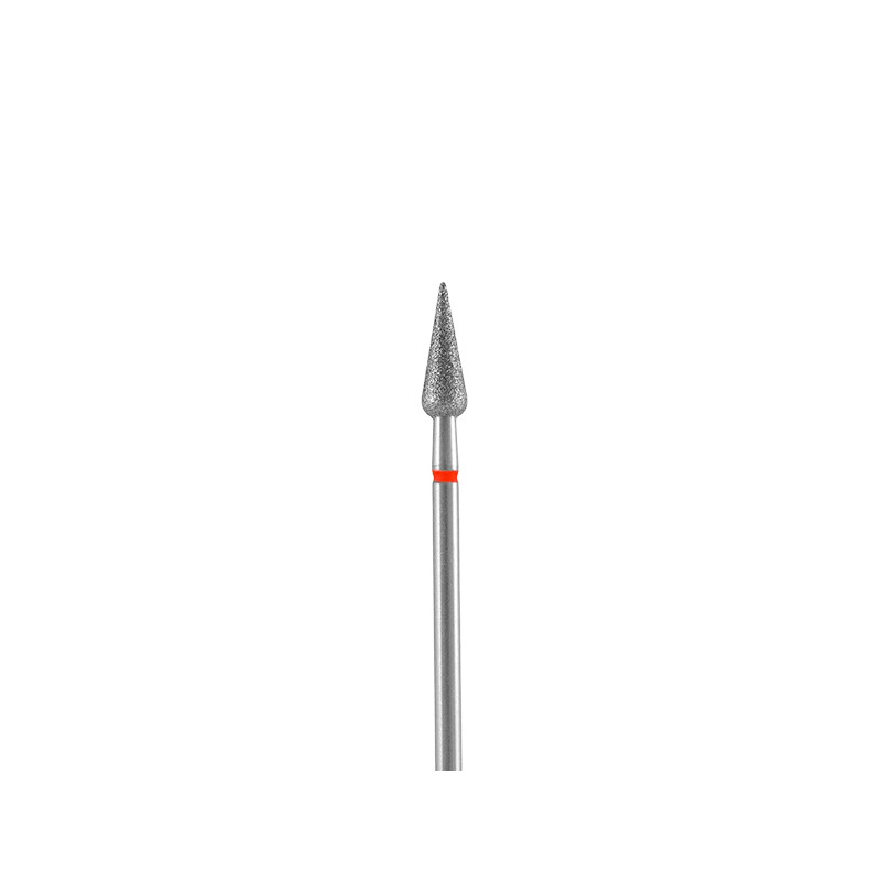 Embout Diamant Poire Rouge 4mm Staleks Embout Diamant Poire Rouge 4mm Staleks