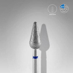 Embout Diamant Poire Bleu 5mm Staleks