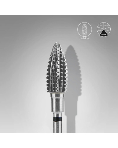 Embout Carbure Pomme De PIn Noir 6mm Staleks