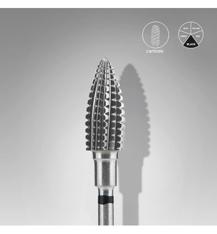 Embout Carbure Pomme De PIn Noir 6mm Staleks