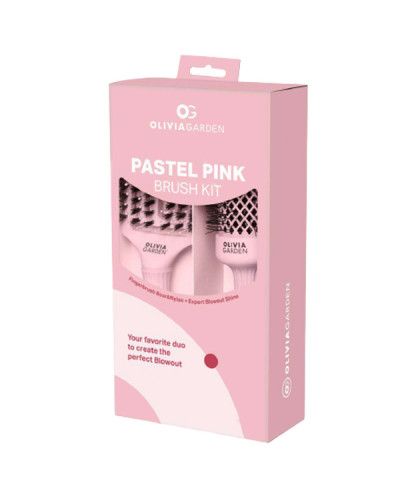 Coffret de deux Brosses Pastel Pink Olivia Garden