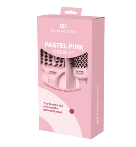 Coffret de deux Brosses Pastel Pink Olivia Garden