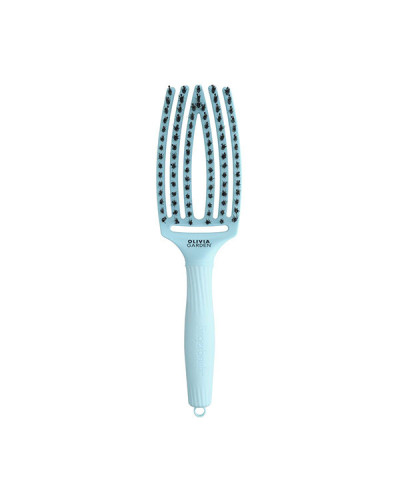 Brosse Fingerbrush Bleue Pastel Sanglier Nylon Taille M