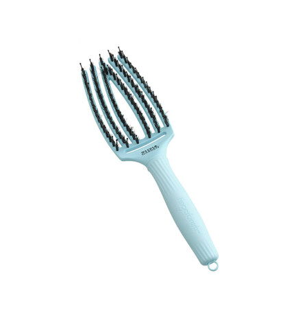 Brosse Fingerbrush Bleue Pastel Sanglier Nylon Taille M