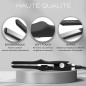 Mini lisseur Titanium Black Soft Touch Corioliss Mini lisseur Titanium Black Soft Touch Corioliss