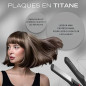 Mini lisseur Titanium Black Soft Touch Corioliss Mini lisseur Titanium Black Soft Touch Corioliss