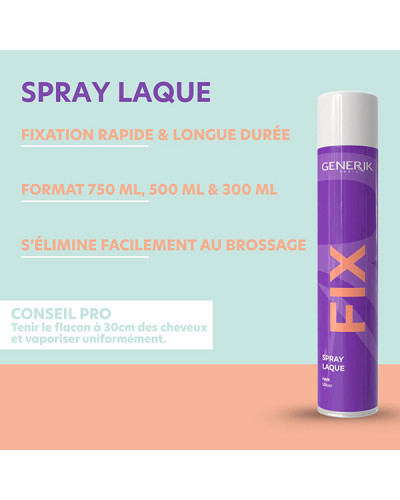 Spray Laque Fix 750ml Generik