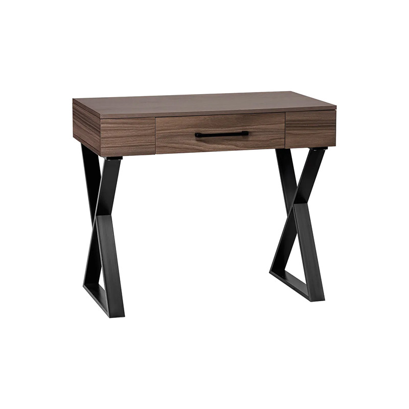 CONSOLE SPACE TIROIR CENTRAL BOIS NATUREL FONCE PIED NOIR METAL CONSOLE SPACE TIROIR CENTRAL BOIS NATUREL FONCE PIED NOIR METAL