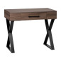 CONSOLE SPACE TIROIR CENTRAL BOIS NATUREL FONCE PIED NOIR METAL CONSOLE SPACE TIROIR CENTRAL BOIS NATUREL FONCE PIED NOIR METAL