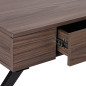 CONSOLE SPACE TIROIR CENTRAL BOIS NATUREL FONCE PIED NOIR METAL CONSOLE SPACE TIROIR CENTRAL BOIS NATUREL FONCE PIED NOIR METAL