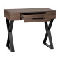 CONSOLE SPACE TIROIR CENTRAL BOIS NATUREL FONCE PIED NOIR METAL CONSOLE SPACE TIROIR CENTRAL BOIS NATUREL FONCE PIED NOIR METAL