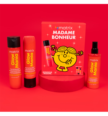 Coffret Trio Glow Mania  Monsieur Madame pour cheveux colorés ou ternes Matrix