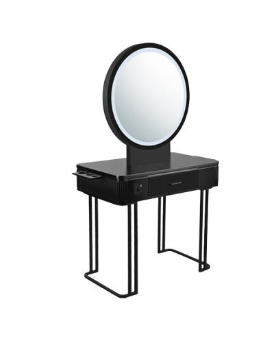 Coiffeuse Double Nicole Métal Noir