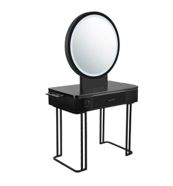 Coiffeuse Double Nicole Métal Noir