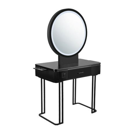Coiffeuse Double Nicole Métal Noir
