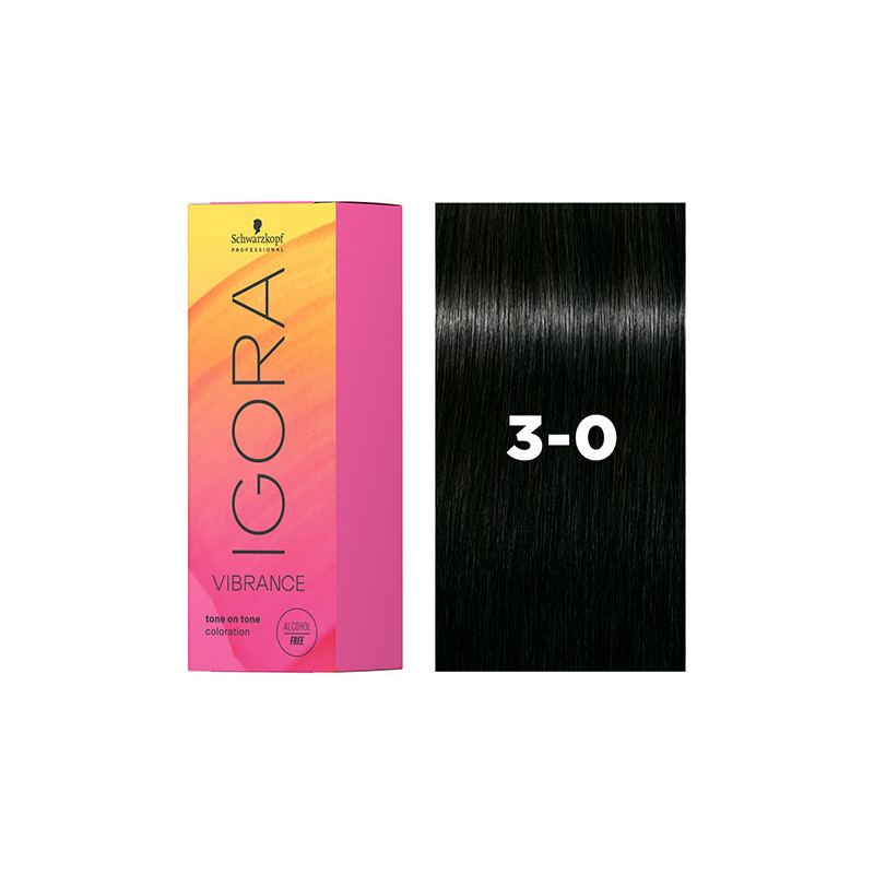 Igora Vibrance 3-0 Brun Foncé Naturel 60ml Schwarzkopf Igora Vibrance 3-0 Brun Foncé Naturel 60ml Schwarzkopf