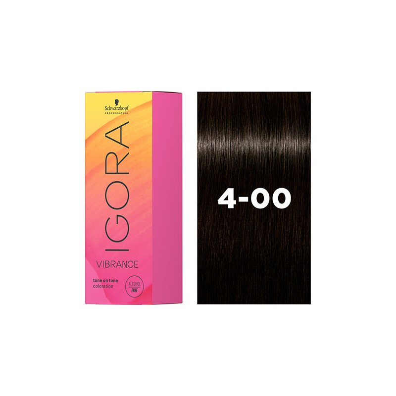 Igora Vibrance 4-00 Brun Moyen Naturel Extra 60ml Schwarzkopf Igora Vibrance 4-00 Brun Moyen Naturel Extra 60ml Schwarzkopf