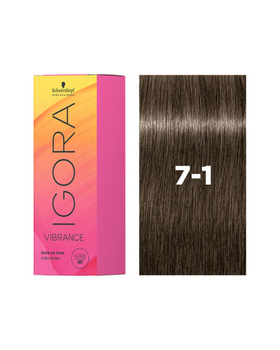 Igora Vibrance 7-1  Blond Moyen Cendré 60ml Schwarzkopf