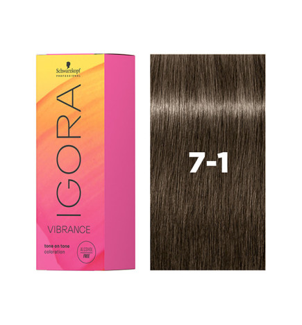 Igora Vibrance 7-1  Blond Moyen Cendré 60ml Schwarzkopf