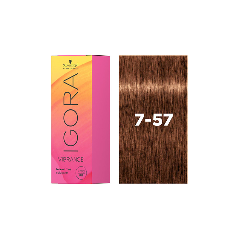 Igora Vibrance 7-57 Blond Moyen Doré Cuivré 60ml Schwarzkopf Igora Vibrance 7-57 Blond Moyen Doré Cuivré 60ml Schwarzkopf