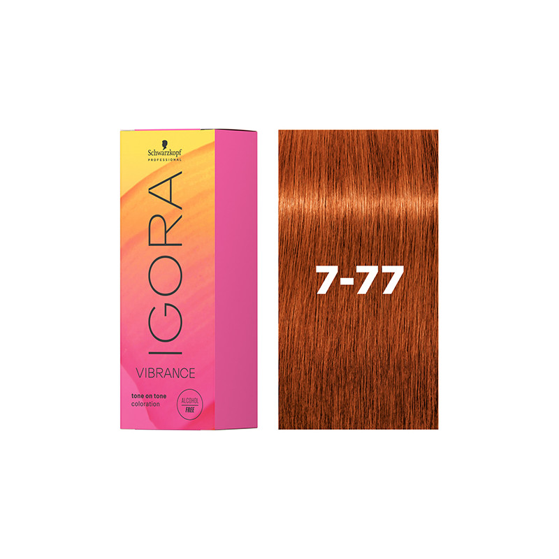 Igora Vibrance 7-77 Blond Moyen Cuivré Extra 60ml Schwarzkopf Igora Vibrance 7-77 Blond Moyen Cuivré Extra 60ml Schwarzkopf