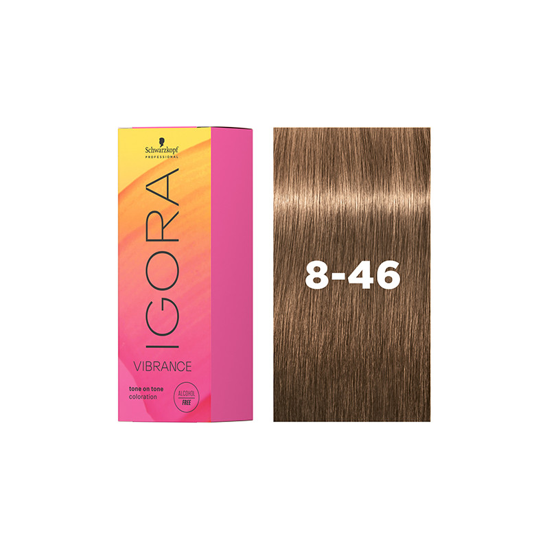 Igora Vibrance 8-46 Blond Clair Beige Marron 60ml Schwarzkopf Igora Vibrance 8-46 Blond Clair Beige Marron 60ml Schwarzkopf