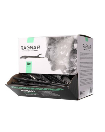 Boite de 100 Rasoirs Jetables Noirs Ragnar