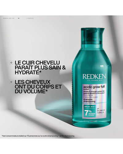 Shampoing Densité Cheveux Fins Acidic Grow Full System Redken 300ml