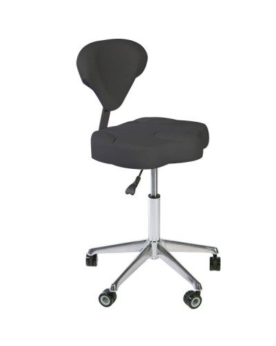Tabouret à Roulettes Opy Gris Anthracite
