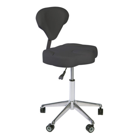 Tabouret à Roulettes Opy Gris Anthracite