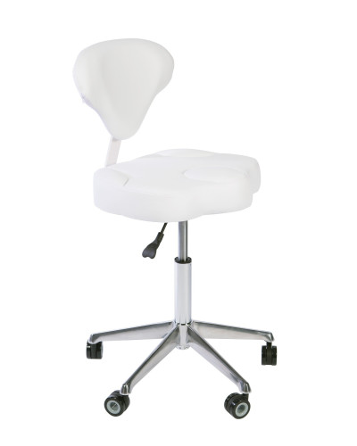 Tabouret à Roulettes Opy Blanc