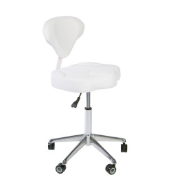 Tabouret à Roulettes Opy Blanc