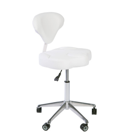 Tabouret à Roulettes Opy Blanc