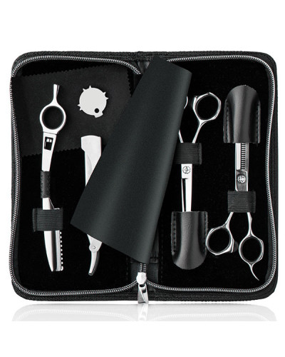 CISEAUX KIT ECOLE XANI Offset  1 DROIT+1 SCULPTEUR + 1 RASOIR + RASOIR STYLING